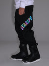 Women's Searipe Unisex Winter Discover Reflective Letters Snow Pants Ski Bibs