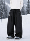 Men's Hyper Flux Extra Baggy Freestyle Snowboard Pants with Side Zip Graffiti Panel