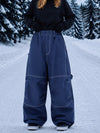 Women's Workwear UrbanCraft Enhanced Knee Mobility Design Baggy Snowboard Pants