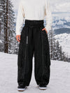 Men's Reflective Wild Motion Colorblock Extra Baggy Snowboard Pants