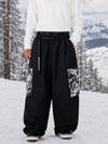 Men's Park Rider Hyper Flux Urban Graffiti Cargo Freestyle Baggy Snow Pants