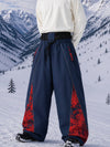 Men's Hyper Flux Jogger Baggy Snow Pants with Color Graffiti Panel & Reflective Line