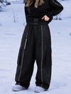 Women's Reflective Wild Motion Colorblock Extra Baggy Snowboard Pants