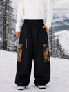 Men's Park Rider Hyper Flux Urban Graffiti Cargo Freestyle Baggy Snow Pants