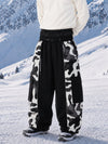 Men's Reflective Wild Motion Colorblock Extra Baggy Snowboard Pants