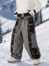 Men's Reflective Wild Motion Colorblock Extra Baggy Snowboard Pants