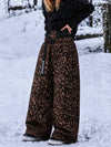 Women's Urban Vibe Workwear-Inspired Rivet-Trim Wide Fit OG Baggy Snowboard Pants