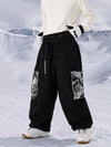 Men's Park Rider Hyper Flux Urban Graffiti Cargo Freestyle Baggy Snow Pants
