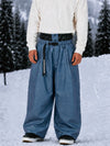 Men's Urban Vibe Workwear-Inspired Rivet-Trim Wide Fit OG Baggy Snowboard Pants
