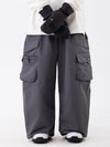 Women's Wild Soul Steeze ParkRider Multi-Pocket Utility Cargo Leopard Snow Pants