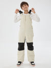 Boys Winter Trek Light Reflective Knee Guard Waterproof Insulated Snow Bib Pants