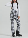 Women's Gsou Snow Elegant Stretch Flare Ski Bibs Pants