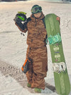 Women's Mountain Freestyle Cargo Pocket Bomber Camo Snowboard Jacket