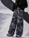 Women's Park Rider Nightline Cargo Pockets Reflective Trim Baggy Snowboard Pants