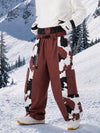 Men's Reflective Wild Motion Colorblock Extra Baggy Snowboard Pants