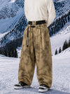 Men's Urban Vibe Workwear-Inspired Rivet-Trim Wide Fit OG Baggy Snowboard Pants