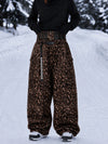 Women's Urban Vibe Workwear-Inspired Rivet-Trim Wide Fit OG Baggy Snowboard Pants