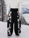 Men's Reflective Wild Motion Colorblock Extra Baggy Snowboard Pants