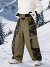Men's Reflective Wild Motion Colorblock Extra Baggy Snowboard Pants