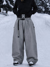 Women's Urban Vibe Workwear-Inspired Rivet-Trim Wide Fit OG Baggy Snowboard Pants