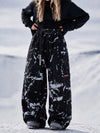 Women's Utility Techline Durable Stretch Cargo Baggy Freestyle Fit Snowboard Pants