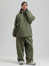 Women's Gsou Snow Durable Urban Vibe Pullover Anorak Snowboard Suits