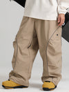 Women's Gsou Snow Luminous Edge Reflective Cargo Baggy Snow Pants