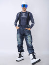 Men's Outdoor Denim Jeans Bibs Overall