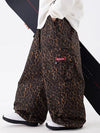 Women's Wild Soul Steeze ParkRider Multi-Pocket Utility Cargo Leopard Snow Pants
