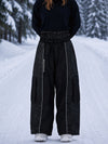 Women's Reflective Wild Motion Colorblock Extra Baggy Snowboard Pants