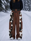 Women's Reflective Wild Motion Colorblock Extra Baggy Snowboard Pants