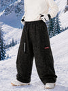 Men's Utility Techline Durable Stretch Cargo Baggy Freestyle Fit Snowboard Pants
