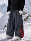 Men's Hyper Flux Extra Baggy Freestyle Snowboard Pants with Side Zip Graffiti Panel