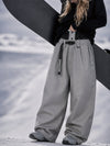Women's Urban Vibe Workwear-Inspired Rivet-Trim Wide Fit OG Baggy Snowboard Pants