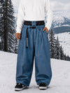 Men's Urban Vibe Workwear-Inspired Rivet-Trim Wide Fit OG Baggy Snowboard Pants
