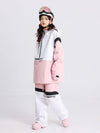 Men's Cosone Powdreamer Half Zipper Colorblock Anorak Snow Jacket & Pants Set