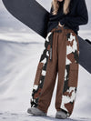 Women's Reflective Wild Motion Colorblock Extra Baggy Snowboard Pants