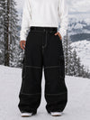 Men's Utility Wild Soul Crew Heavy Stitch Cargo Baggy Fit Snowboard Pants