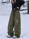 Women's Camden Punk Rivet Street Utility Cargo Snowboard Pants – Baggy Freestyle Fit