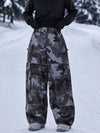 Women's Park Rider Nightline Cargo Pockets Reflective Trim Baggy Snowboard Pants