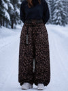 Women's Urban Vibe Workwear-Inspired Rivet-Trim Wide Fit OG Baggy Snowboard Pants