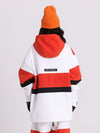 Men's Cosone Winter Forward Zipper Colorblock Windbreaker Snow Jacket