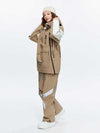Men's High Experience Diagonal Opening Full Zipper Freestyle Snow Jacket
