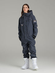 Women's Searipe One Piece Mountain Discover Ski Suits Winter Jumpsuit Snowsuits
