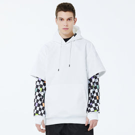 Men's Smiley Face Fleece Snow Hoodie