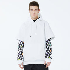 Men's Smiley Face Fleece Snow Hoodie