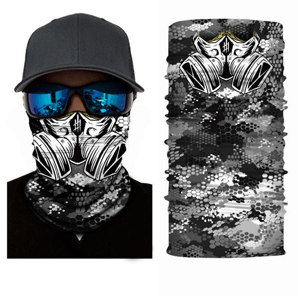 Unisex Toxic Gas 3D Pattern Face Masks & Neck Warmer
