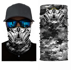 Unisex Toxic Gas 3D Pattern Face Masks & Neck Warmer