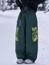 Women's Park Rider Hyper Flux Urban Graffiti Cargo Freestyle Baggy Snowboard Pants