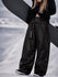 Women's Urban Vibe Workwear-Inspired Rivet-Trim Wide Fit OG Baggy Snowboard Pants